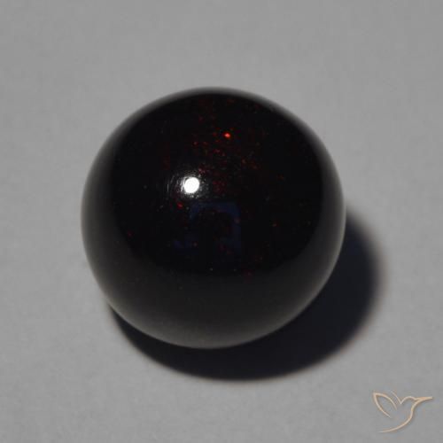 2.50캐럿 천연 다색 블랙 오팔, 구 / 공, 불투명체