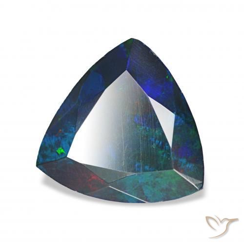 1.16캐럿 천연 다색 블랙 오팔, 일조, 불투명체