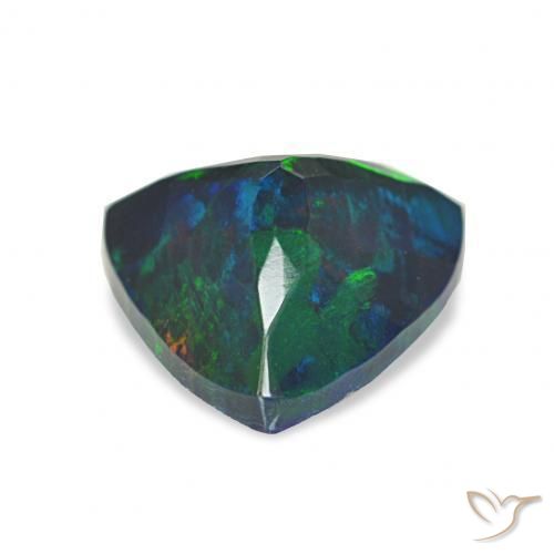 1.16캐럿 천연 다색 블랙 오팔, 일조, 불투명체