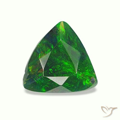 0.42ct 멀티컬러 블랙 오팔, 트릴리언, 불투명체