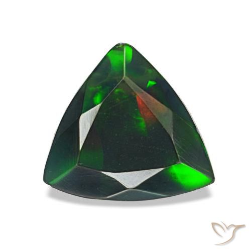 1.07ct 멀티컬러 블랙 오팔, 트릴리언, 불투명체