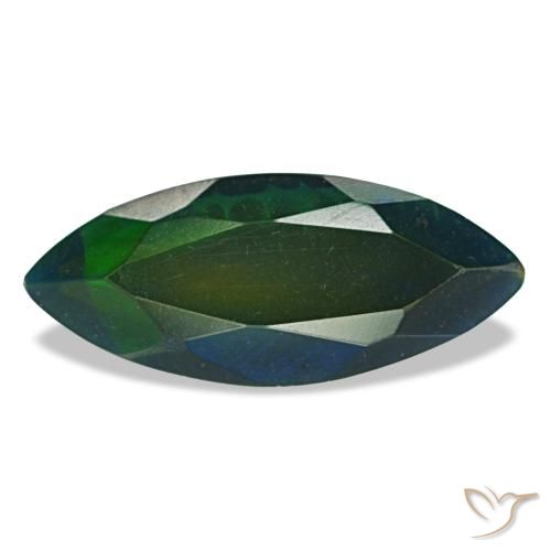 1.77ct 멀티컬러 블랙 오팔, 마퀴즈, 투명한