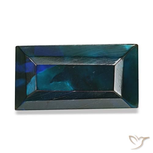 2.54ct 멀티컬러 블랙 오팔, 바게트, 불투명체