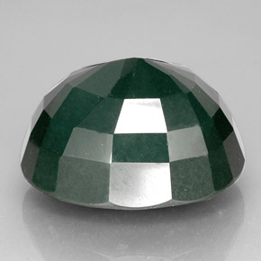 102.65캐럿 천연 딥 그린 블러드스톤, 타원형 컷, 31.9×26.5 mm, 불투명체