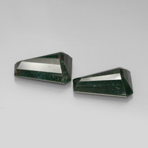 캐럿 천연 점박이 그린 블러드스톤 보석, 멋진 모양, 18.3×13 mm, 불투명체