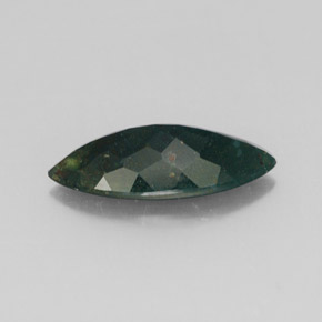 2.09캐럿 천연 점박이 그린 블러드스톤, 마퀴즈, 15.1×6.7 mm, 불투명체