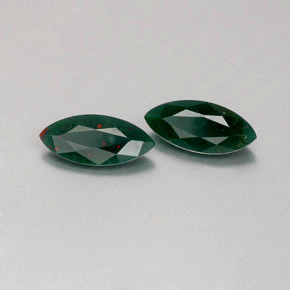 캐럿 천연 점박이 그린 블러드스톤 보석, 마퀴즈, 6.8×3 mm, 불투명체