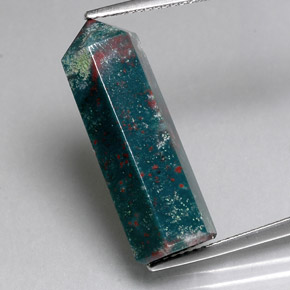 13.22캐럿 천연 더럽혀진 녹색 혈석, 멋진 모양, 불투명체