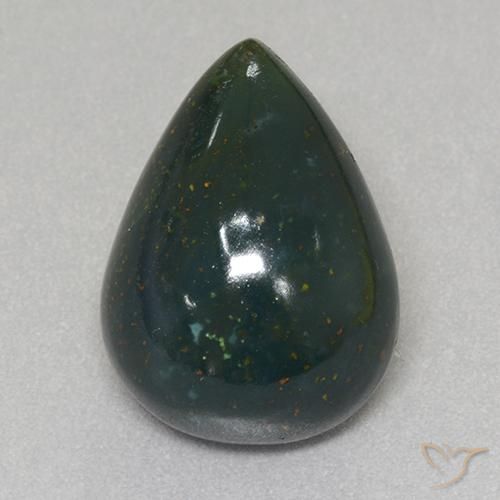 12.50ct 자연스러운 다색 혈석, 배 모양, 불투명체