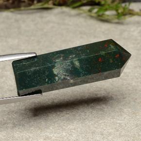 19.56캐럿 천연 멀티컬러 블러드스톤, 멋진 모양, 29.2×9.6 mm, 불투명체