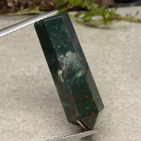 19.56캐럿 천연 멀티컬러 블러드스톤, 멋진 모양, 29.2×9.6 mm, 불투명체