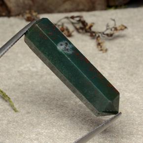 20.29캐럿 천연 멀티컬러 블러드스톤, 멋진 모양, 31.7×9.1 mm, 불투명체