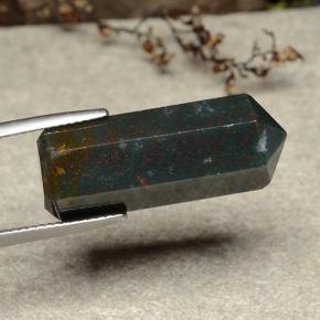 21.25캐럿 천연 멀티컬러 블러드스톤, 멋진 모양, 26.3×10.3 mm, 불투명체