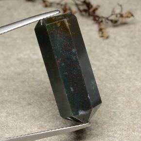 21.25캐럿 천연 멀티컬러 블러드스톤, 멋진 모양, 26.3×10.3 mm, 불투명체