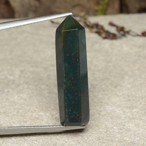 12.96캐럿 천연 멀티컬러 블러드스톤, 멋진 모양, 27.4×7.8 mm, 불투명체