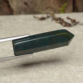 12.96캐럿 천연 멀티컬러 블러드스톤, 멋진 모양, 27.4×7.8 mm, 불투명체