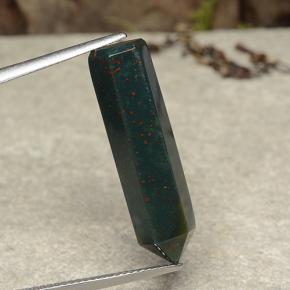 12.96캐럿 천연 멀티컬러 블러드스톤, 멋진 모양, 27.4×7.8 mm, 불투명체