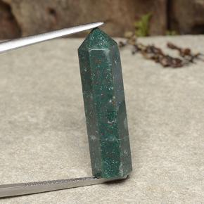 12.70캐럿 천연 멀티컬러 블러드스톤, 멋진 모양, 27.7×7.6 mm, 불투명체