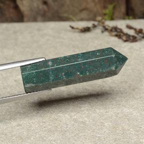 12.70캐럿 천연 멀티컬러 블러드스톤, 멋진 모양, 27.7×7.6 mm, 불투명체