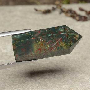 14.34캐럿 천연 멀티컬러 블러드스톤, 멋진 모양, 22.2×9.6 mm, 불투명체