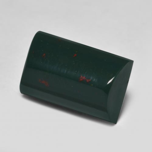 4.00캐럿 천연 딥그린 혈석, 바게트, 불투명체