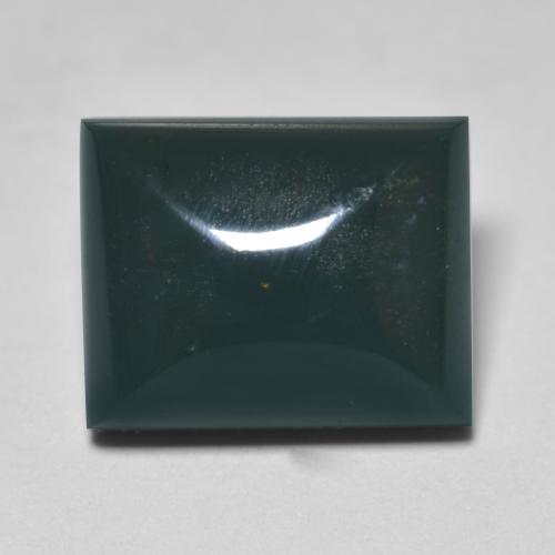 6.92캐럿 천연 다크 그린 블러드스톤, 바게트, 12×9.7 mm, 불투명체