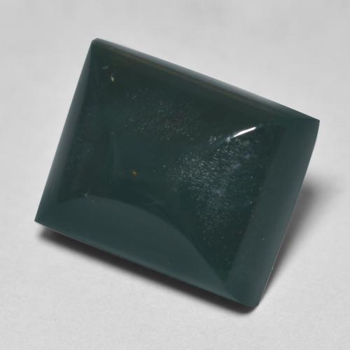 6.92캐럿 천연 다크 그린 블러드스톤, 바게트, 12×9.7 mm, 불투명체