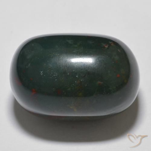 21.46ct 자연스러운 다색 혈석, 타원형, 불투명체