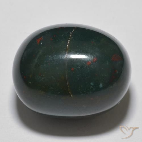 14.90ct 자연스러운 다색 혈석, 타원형, 불투명체