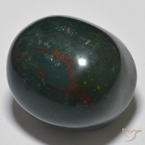 34.30ct 자연스러운 다색 혈석, 타원형, 불투명체