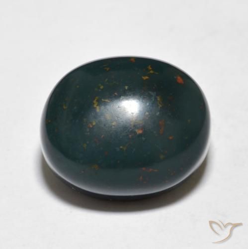 10.93ct 자연스러운 다색 혈석, 타원형, 불투명체
