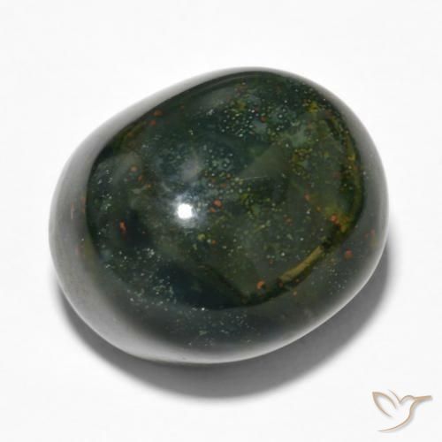 28.48ct 자연스러운 다색 혈석, 타원형, 불투명체