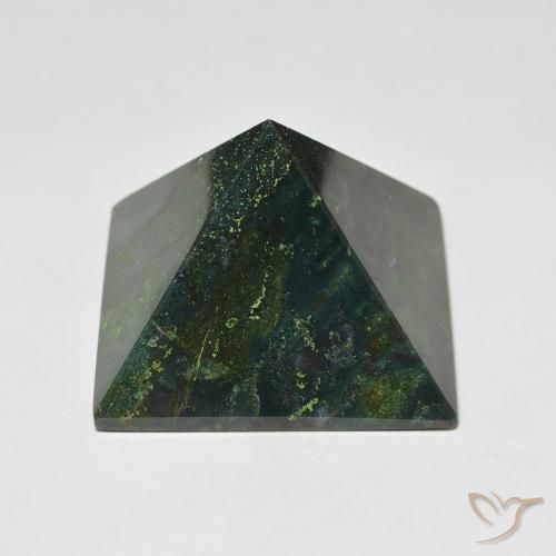 109.05ct 자연스러운 딥그린 혈석, 정사각형, 불투명체