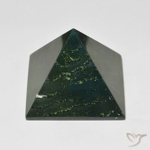 113.40ct 자연스러운 짙은 녹색 혈석, 정사각형, 불투명체