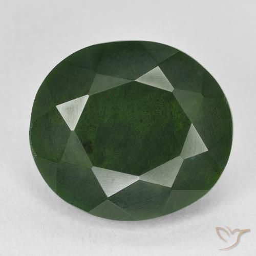 11.32ct 자연스러운 여러 가지 빛깔의 녹색 혈석, 타원형, 불투명체