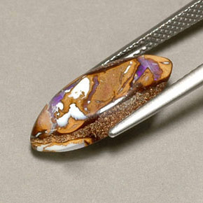 4.34캐럿 천연 다색 볼더 오팔, 보석, 불투명체