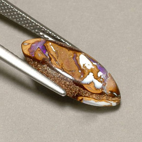 4.34캐럿 천연 다색 볼더 오팔, 보석, 불투명체