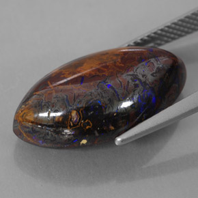 13.61캐럿 천연 다색 볼더 오팔, 보석, 불투명체