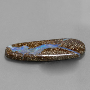 4.80캐럿 천연 멀티컬러 볼더 오팔, 멋진 모양, 25.8×8 mm, 불투명체