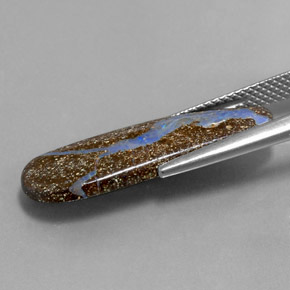 4.80캐럿 천연 멀티컬러 볼더 오팔, 멋진 모양, 25.8×8 mm, 불투명체