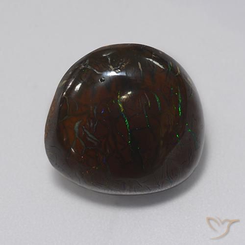 13.21ct 자연스러운 다색 볼더 오팔, 팬시한, 불투명체