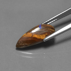 4.55캐럿 천연 멀티컬러 볼더 오팔, 배 모양, 16×7.6 mm, 불투명체