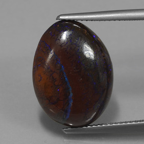 11.21캐럿 천연 다색 볼더 오팔, 멋진 모양, 불투명체