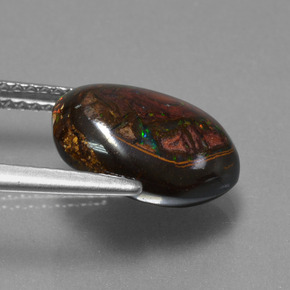 4.78캐럿 천연 다색 볼더 오팔, 멋진 모양, 불투명체