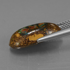 4.78캐럿 천연 다색 볼더 오팔, 멋진 모양, 불투명체