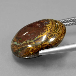 11.56캐럿 천연 다색 볼더 오팔, 멋진 모양, 불투명체