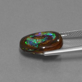 7.13캐럿 천연 다색 볼더 오팔, 멋진 모양, 불투명체