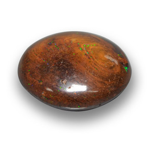 6.96캐럿 천연 멀티컬러 볼더 오팔, 라운드 컷, 13.44 mm, 불투명체