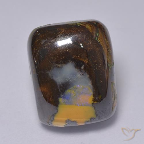 13.46ct 자연스러운 다색 볼더 오팔, 방석, 불투명체