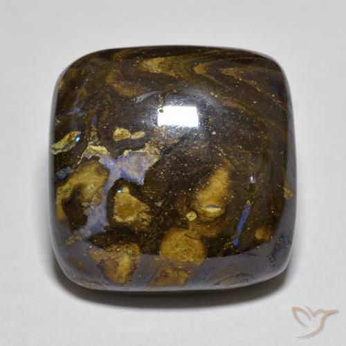21.39ct 자연스러운 다색 볼더 오팔, 방석, 불투명체